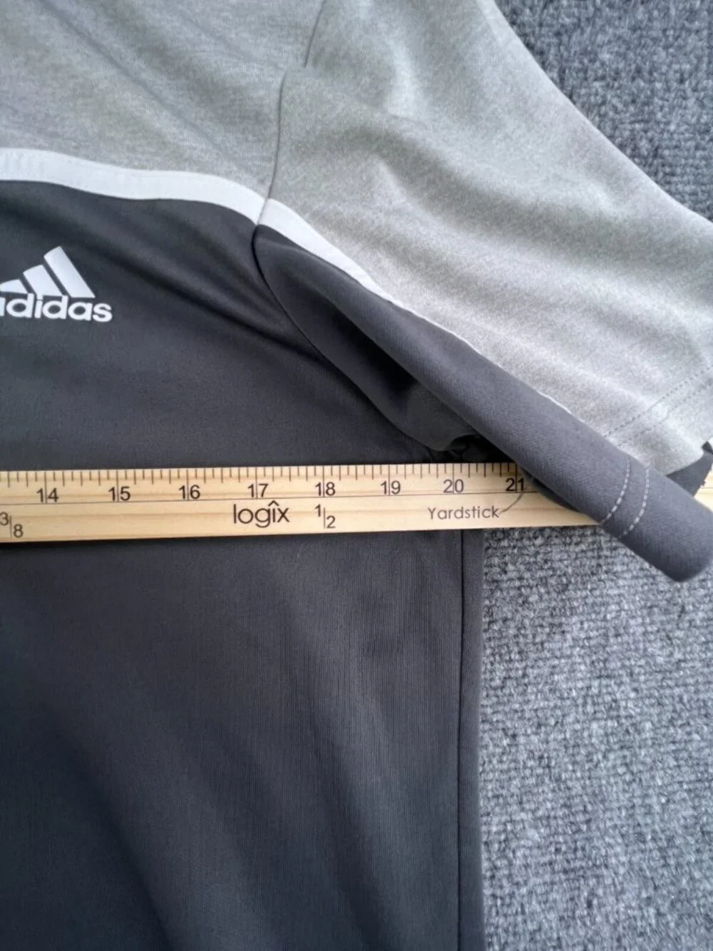 Adidas Golf Polo Short Sleeve Shirt Mens Size Medium Gray Adult Tennis Sports